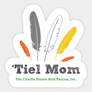 CB tiel mom 2 - black type Sticker